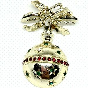 Vintage Dodds Christmas Ornament Brooch